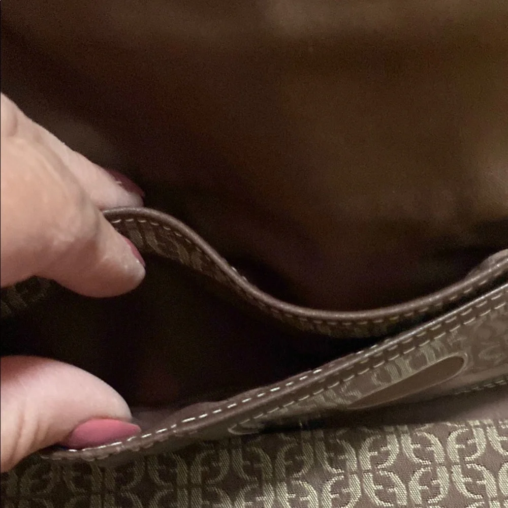 Fossil Dark Brown Patterned Wallet